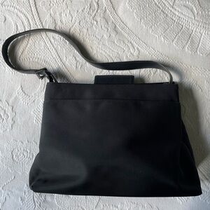 Coach Black Mercer Nylon and Leather Bag